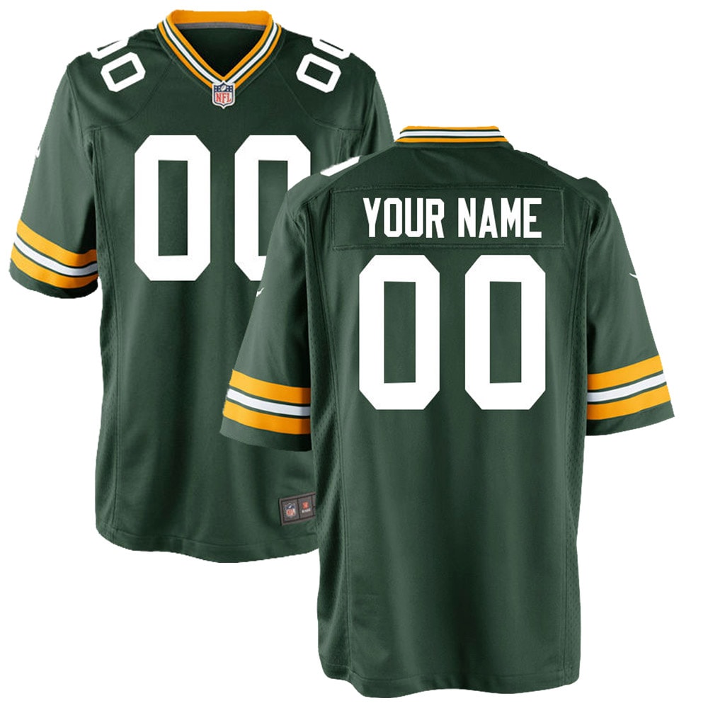 Green Bay Packers Nike Youth Custom Game Jersey - Green